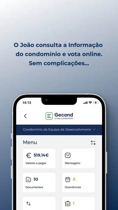 ภาพหน้าจอของ Gecond, o meu condomínio