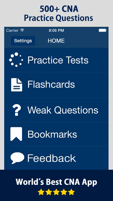 ภาพหน้าจอของ CNA Practice Exam Prep 2018