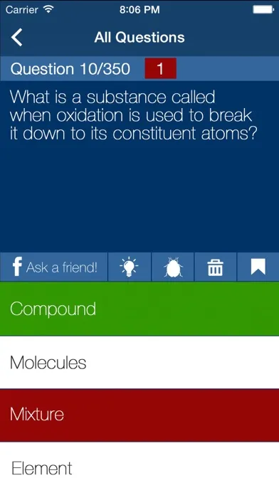 Tangkapan skrin Hesi A2 Practice Test 2018