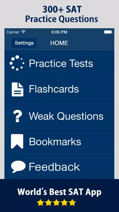 ภาพหน้าจอของ SAT Exam Prep Practice Test