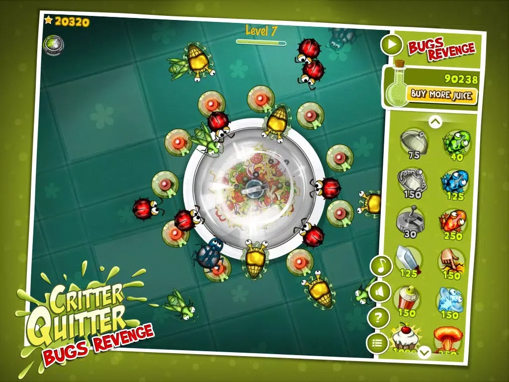 Скриншоты Critter Quitter: Bugs Revenge iPad 
