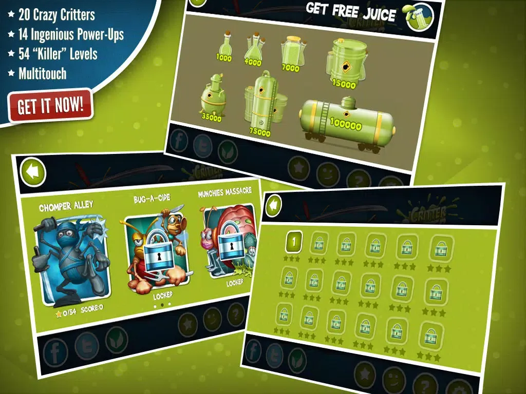 Скриншоты Critter Quitter: Bugs Revenge iPad 