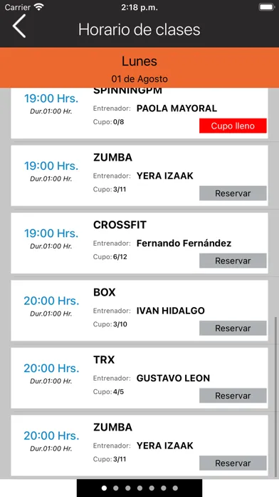 Zrzuty ekranu City Fit Durango