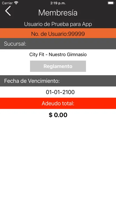 Zrzuty ekranu City Fit Durango