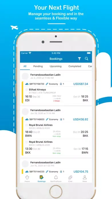 Capturas de tela do SkyBooking - Book Cheap Flight