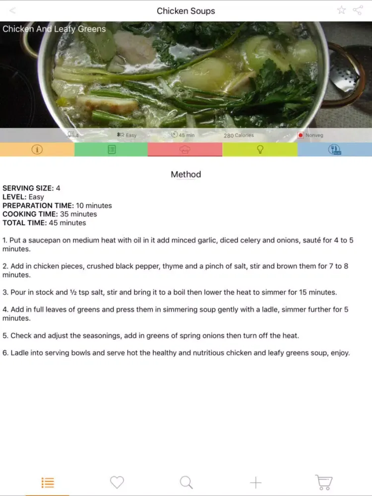 200 Soup Recipes - Vegetable, Chicken, Seafood iPad  Screenshots
