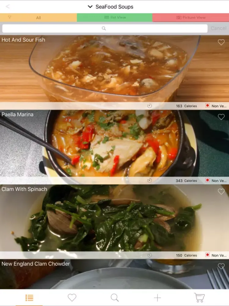 200 Soup Recipes - Vegetable, Chicken, Seafood iPad  Screenshots