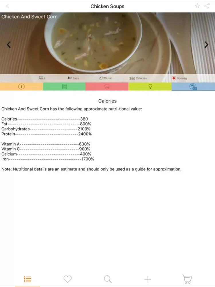 200 Soup Recipes - Vegetable, Chicken, Seafood iPad  Screenshots