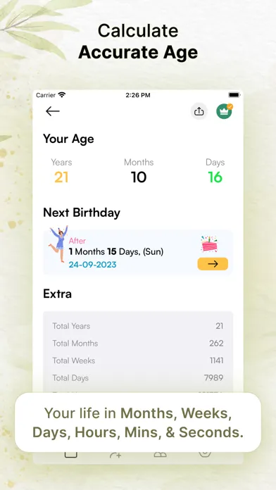 Age Calculator & Event Tracker应用截图