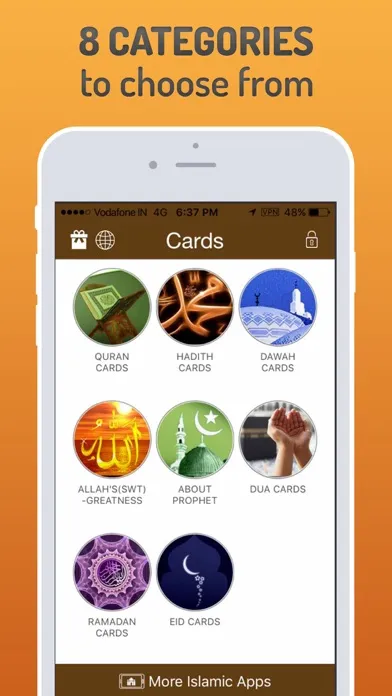 Скриншоты Islamic Greeting Cards