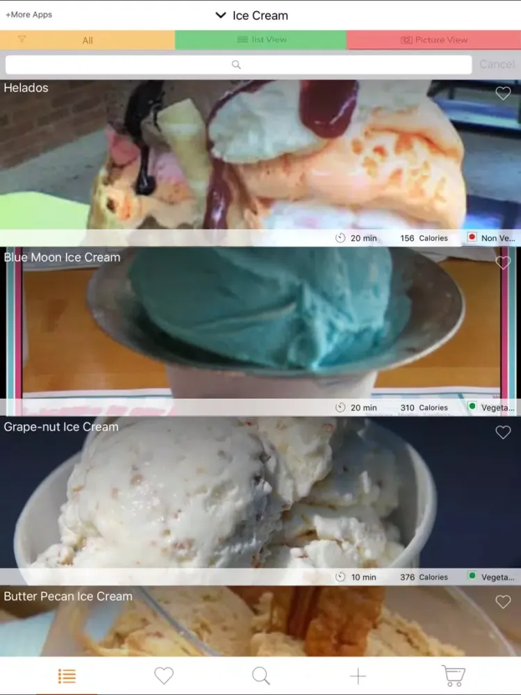 Ice Cream Recipes - Recipes for Kids, Sorbet iPad  Screenshots