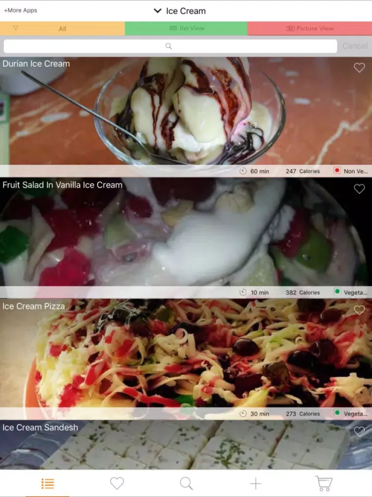 Ice Cream Recipes - Recipes for Kids, Sorbet iPad  Screenshots
