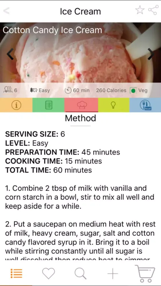 Ice Cream Recipes - Recipes for Kids, Sorbet Screenshots