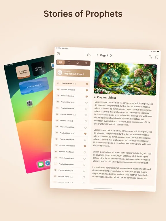 Stories of Prophets in Islam iPad  Screenshots