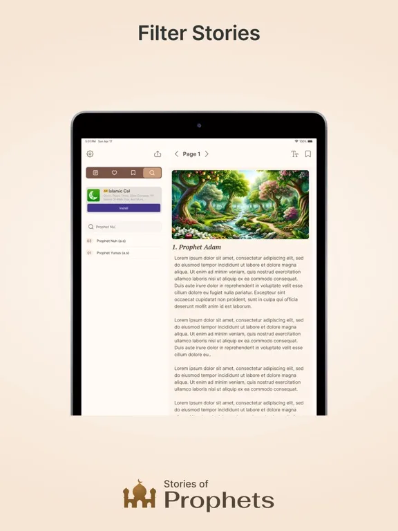 Stories of Prophets in Islam iPad  Screenshots