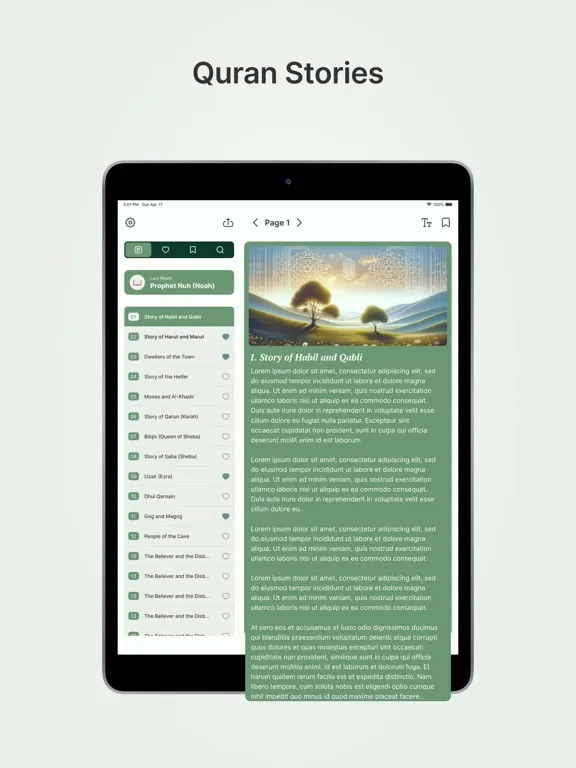 Zrzuty ekranu Quran Stories in Islam iPad 