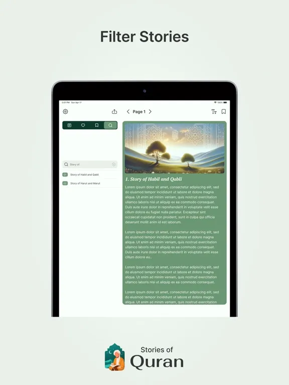 Zrzuty ekranu Quran Stories in Islam iPad 