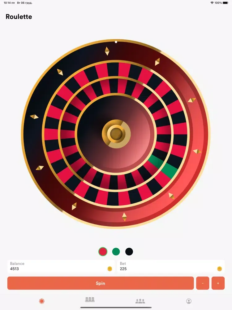 Zrzuty ekranu Vegas roulette online iPad 