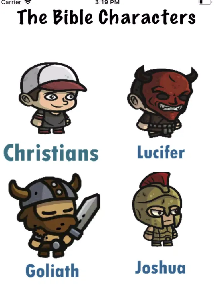 Captures d'écran de Bible Famous Characters iPad 