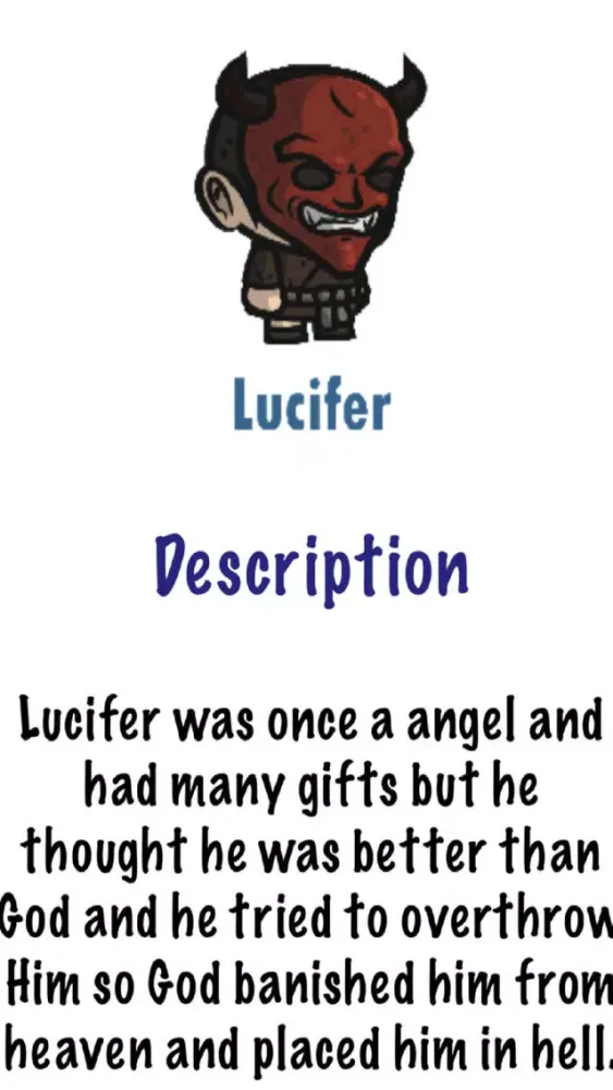 Captures d'écran de Bible Famous Characters
