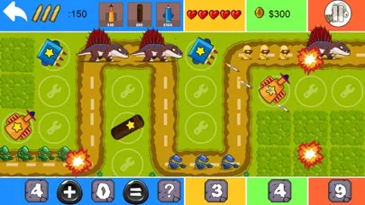 Dinosaur Math Tower Defense سکرین شاٹس
