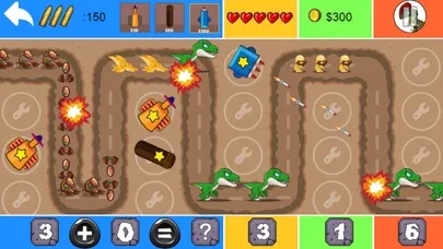 Dinosaur Math Tower Defense سکرین شاٹس