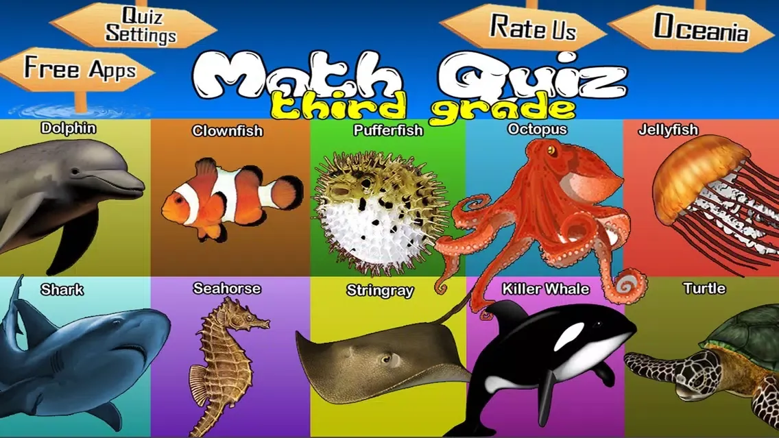 Animals Learn Mathematics - Third Grade Screenshots