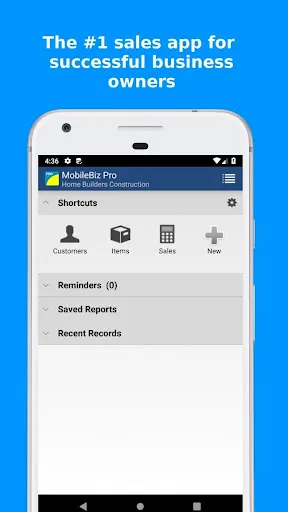 Capturas de tela do MobileBiz Pro