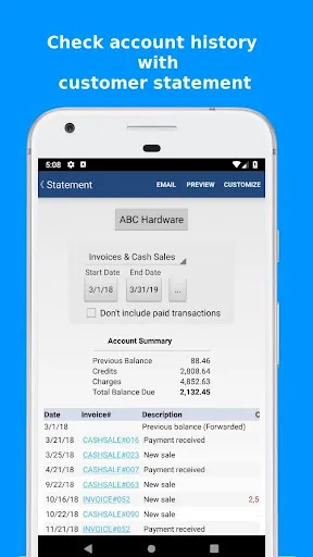 Capturas de tela do MobileBiz Pro