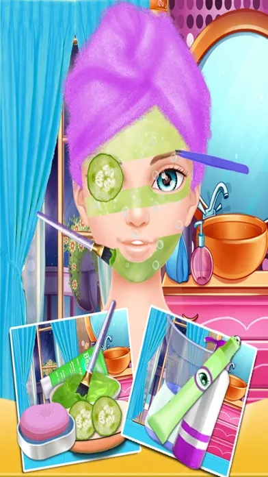Collage Girl Makeover Salon应用截图