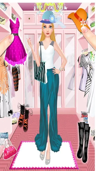 Collage Girl Makeover Salon应用截图