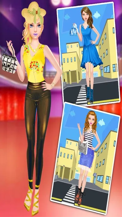 Collage Girl Makeover Salon应用截图