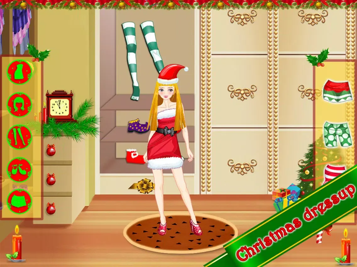 Christmas Party Dressup Salon iPad  Screenshots