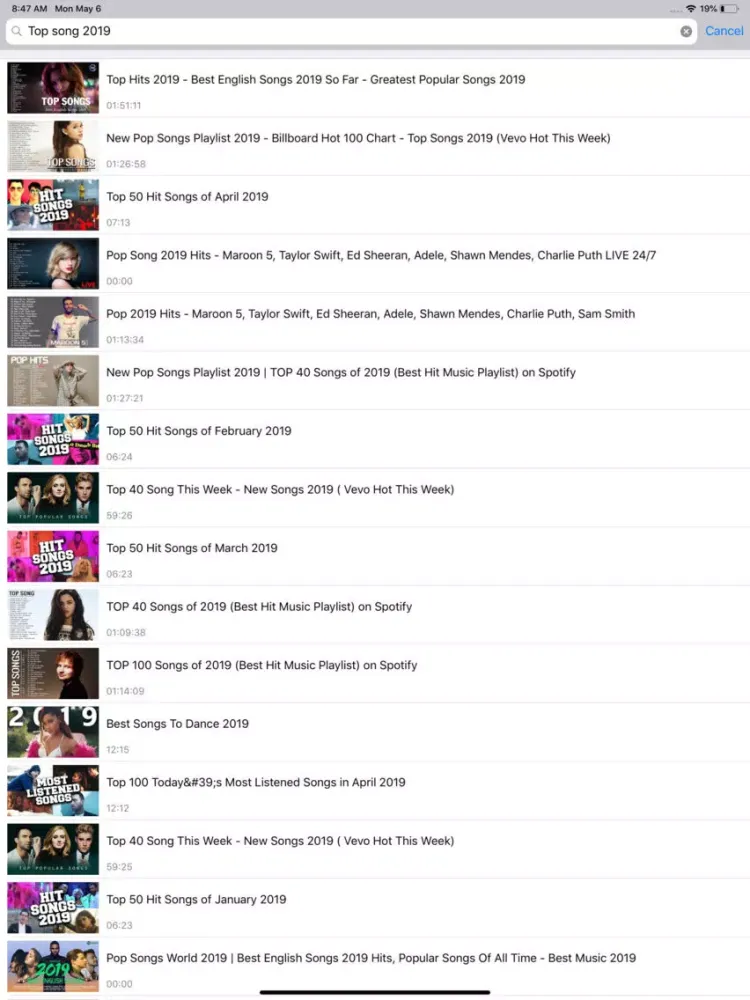 Tangkapan layar iMuShare - Music Sharing iPad 