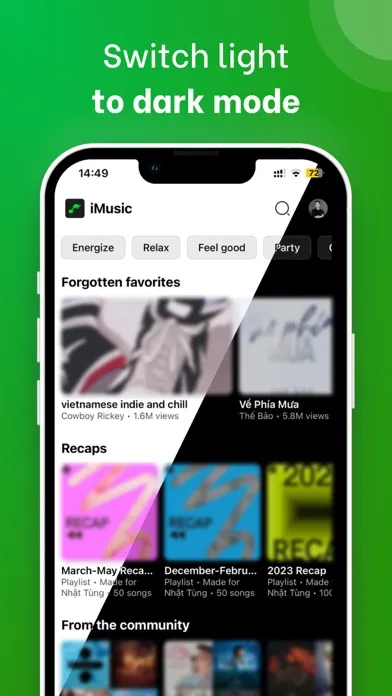 Captures d'écran de iMusic - Music & Video Player