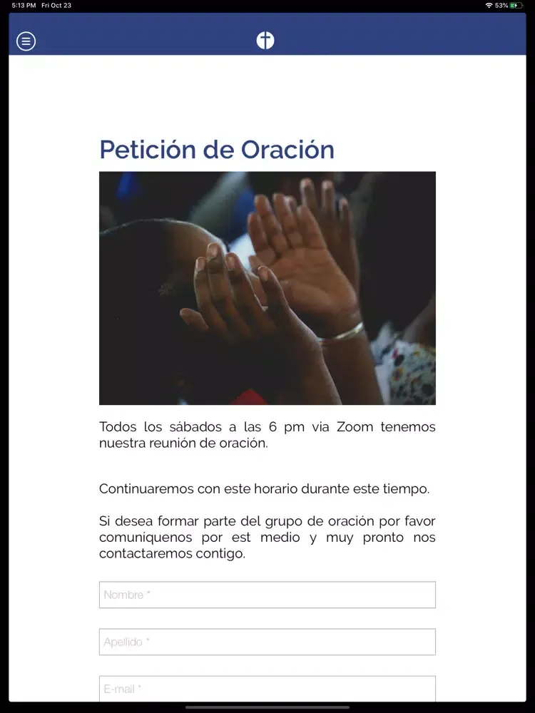 Iglesia Misionera Vida Nueva iPad  स्क्रीनशॉट