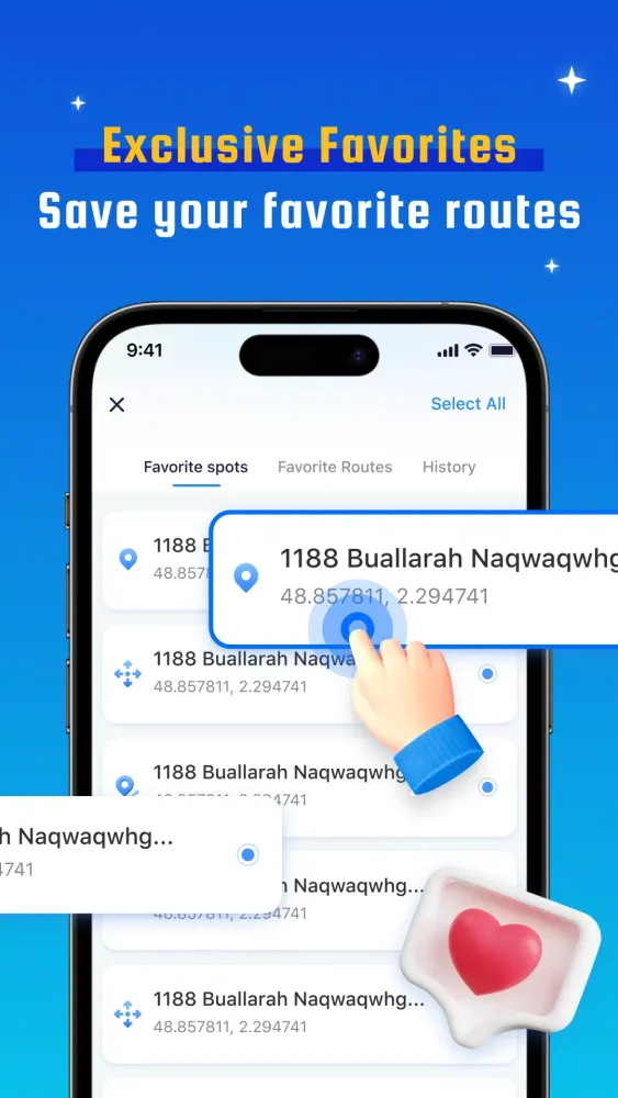 Tangkapan layar Fake Location Spoofer - AnyTo