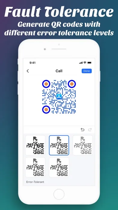 Capturas de tela do QRShow: QR Generator & Creator