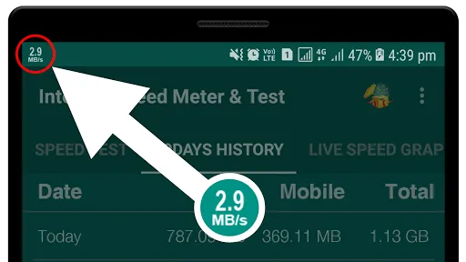 Internet Speed Meter & Speed T Ekran Görüntüleri