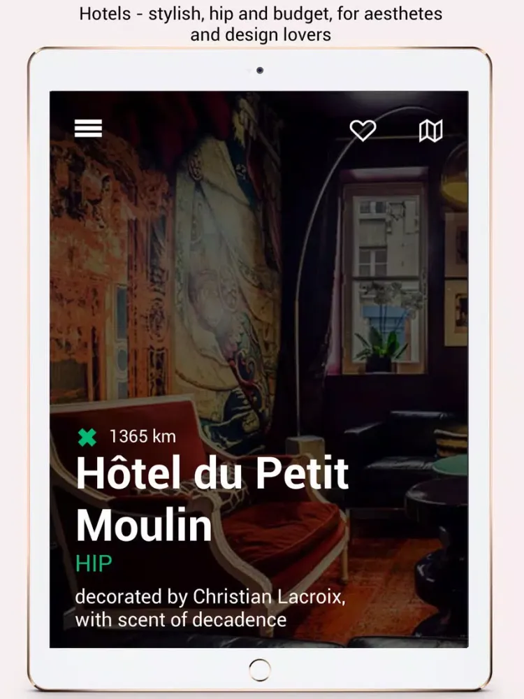 Paris IN Places city guide iPad  Screenshots