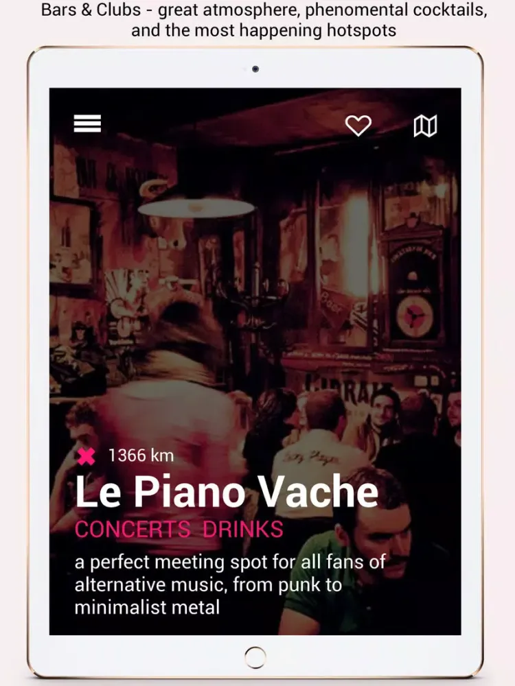 Paris IN Places city guide iPad  Screenshots