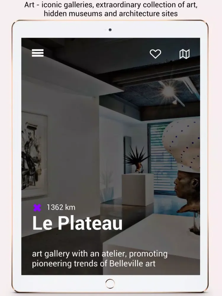 Paris IN Places city guide iPad  Screenshots