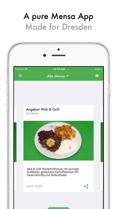 MensaPlus - Dresden Mensa App Screenshots