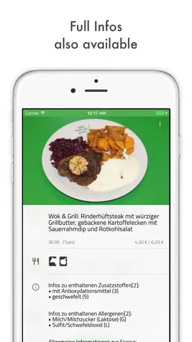 MensaPlus - Dresden Mensa App Screenshots