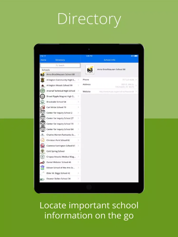 Indianapolis Public Schools iPad  Ekran Görüntüleri