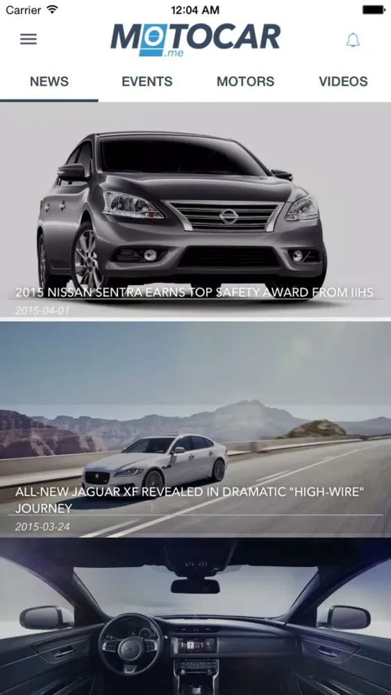 Tangkapan layar Motocar