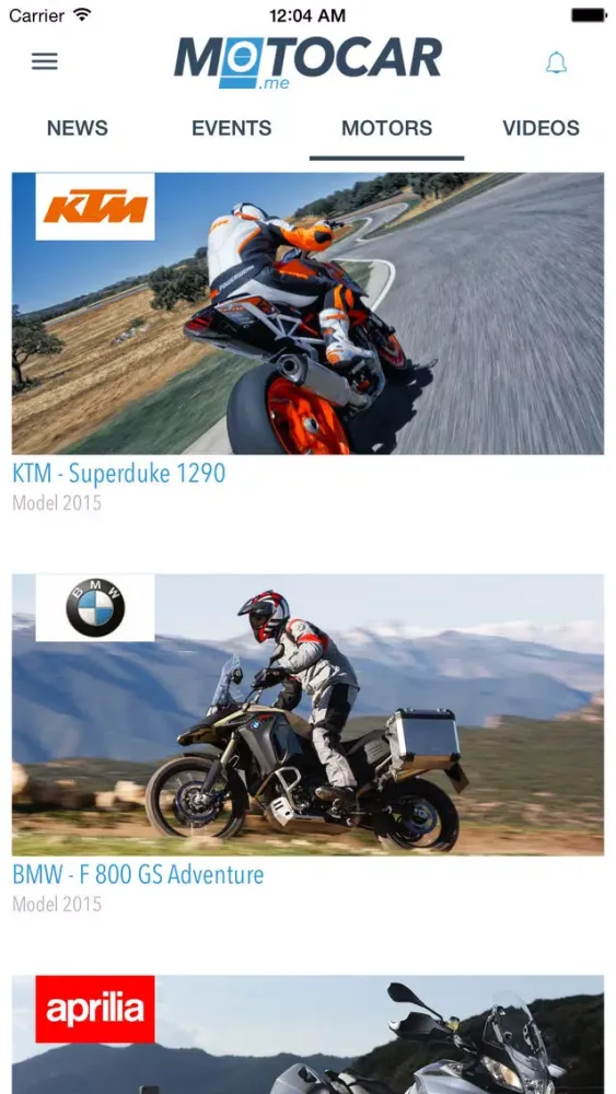 Tangkapan layar Motocar