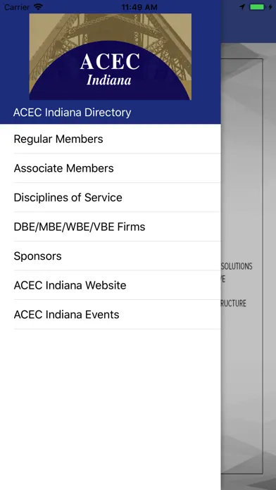 ACEC Indiana Directory سکرین شاٹس