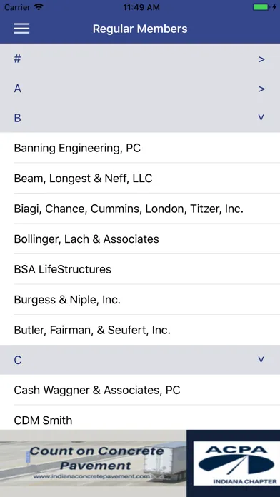 ACEC Indiana Directory سکرین شاٹس