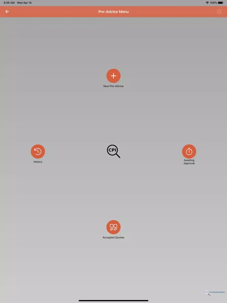Capturas de pantalla de CPI App iPad 